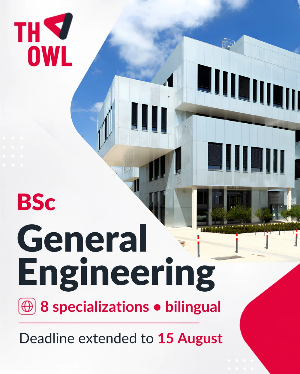Program carousel — the bilingual BSc General Engineering, agency-ready with clear deadlines and benefits