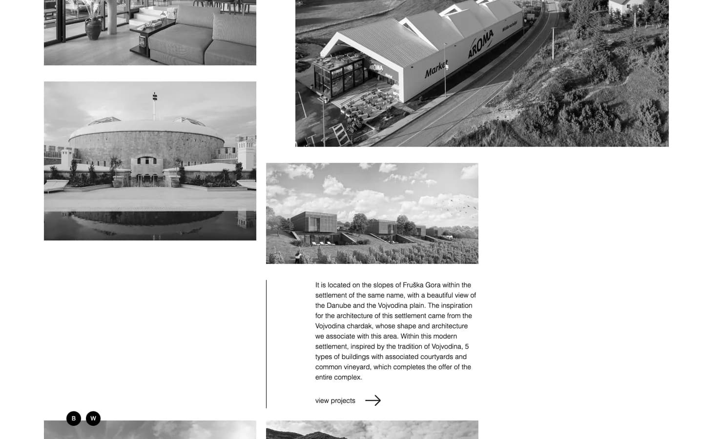 A social presence for an architecture studio.