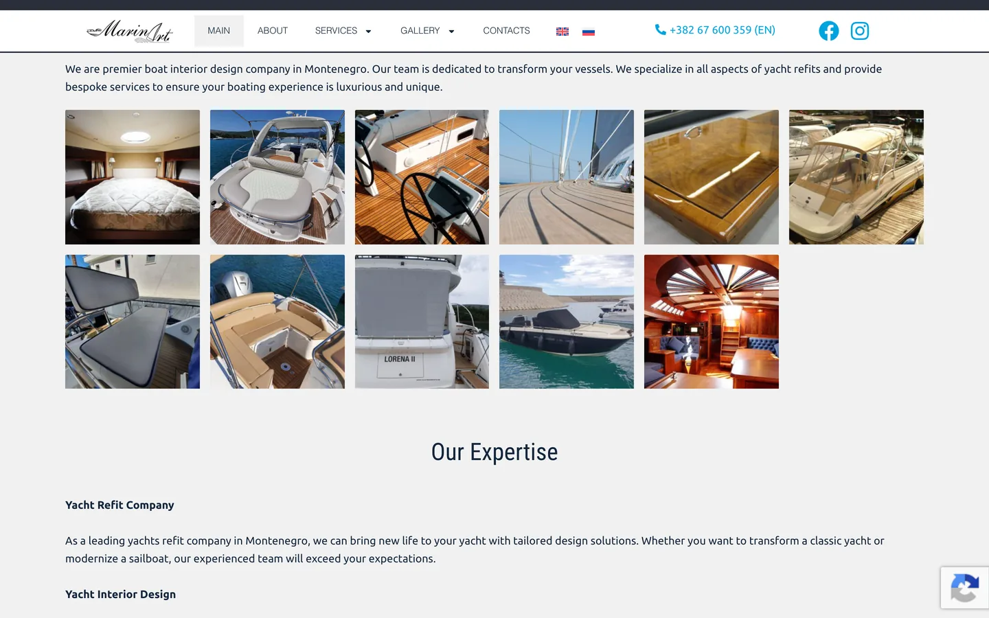A website and SEO for a design studio.